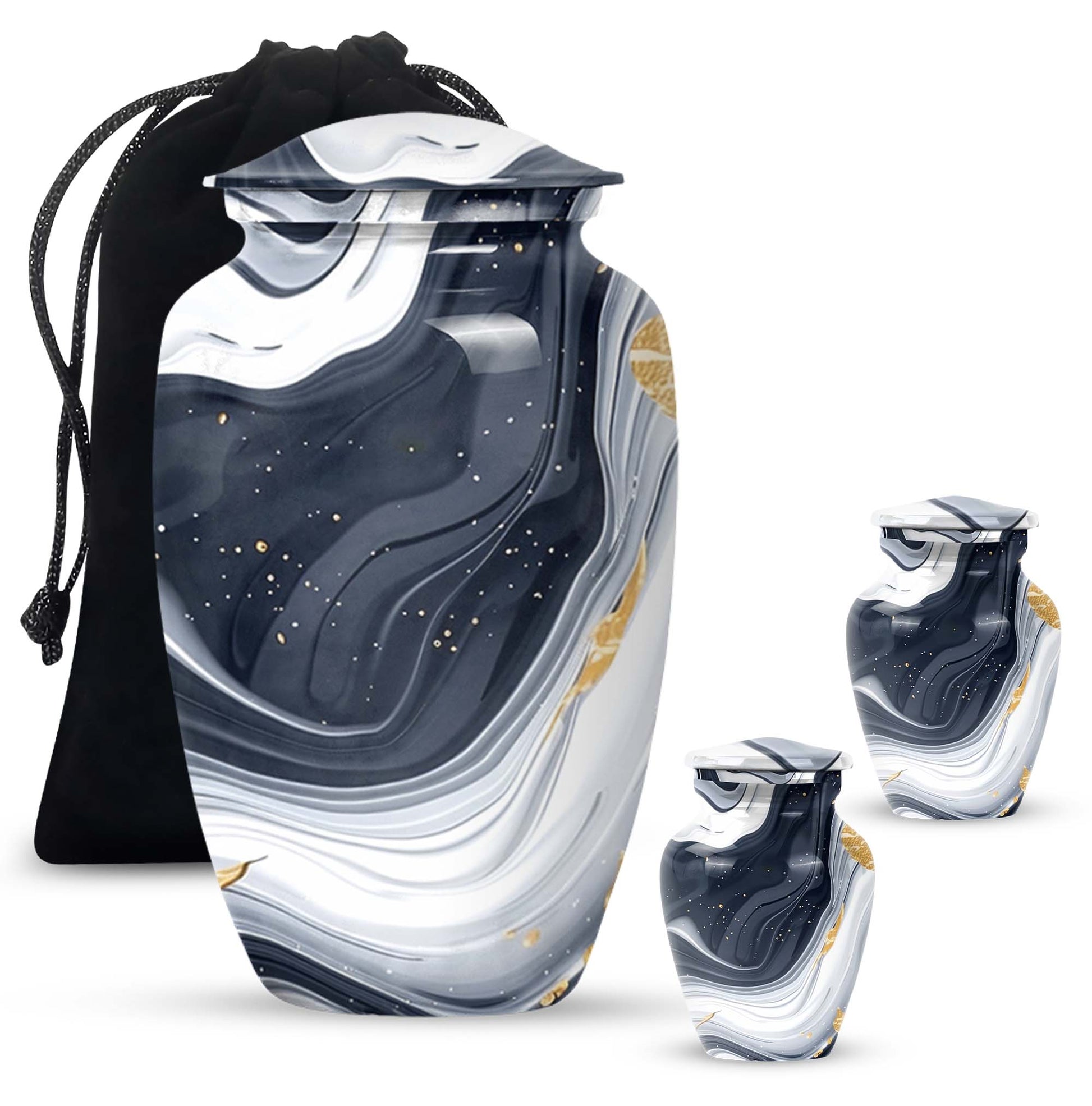 artistic design urn, memorial burial urn 