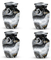 abstract aluminum classic urn for adult male cremation,
