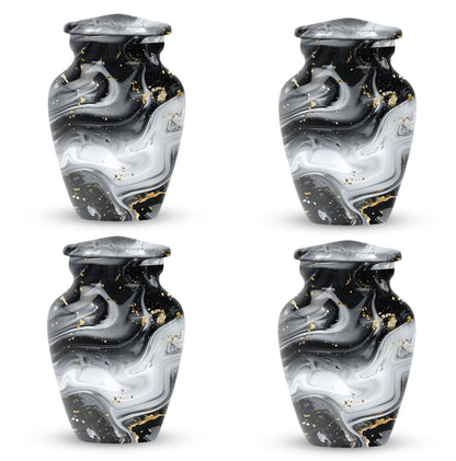 abstract aluminum classic urn for adult male cremation,