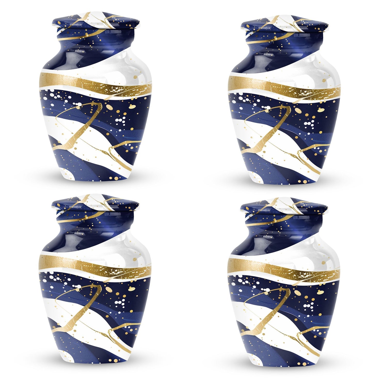 Abstract Urn for men's and women's ashes