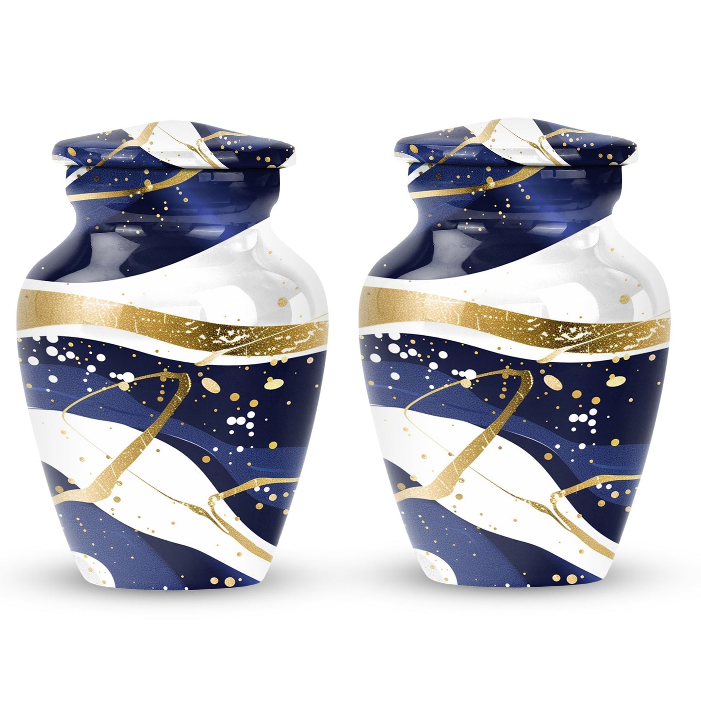 Abstract Urn for men's and women's ashes