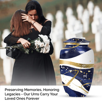 Abstract Urn for men's and women's ashes