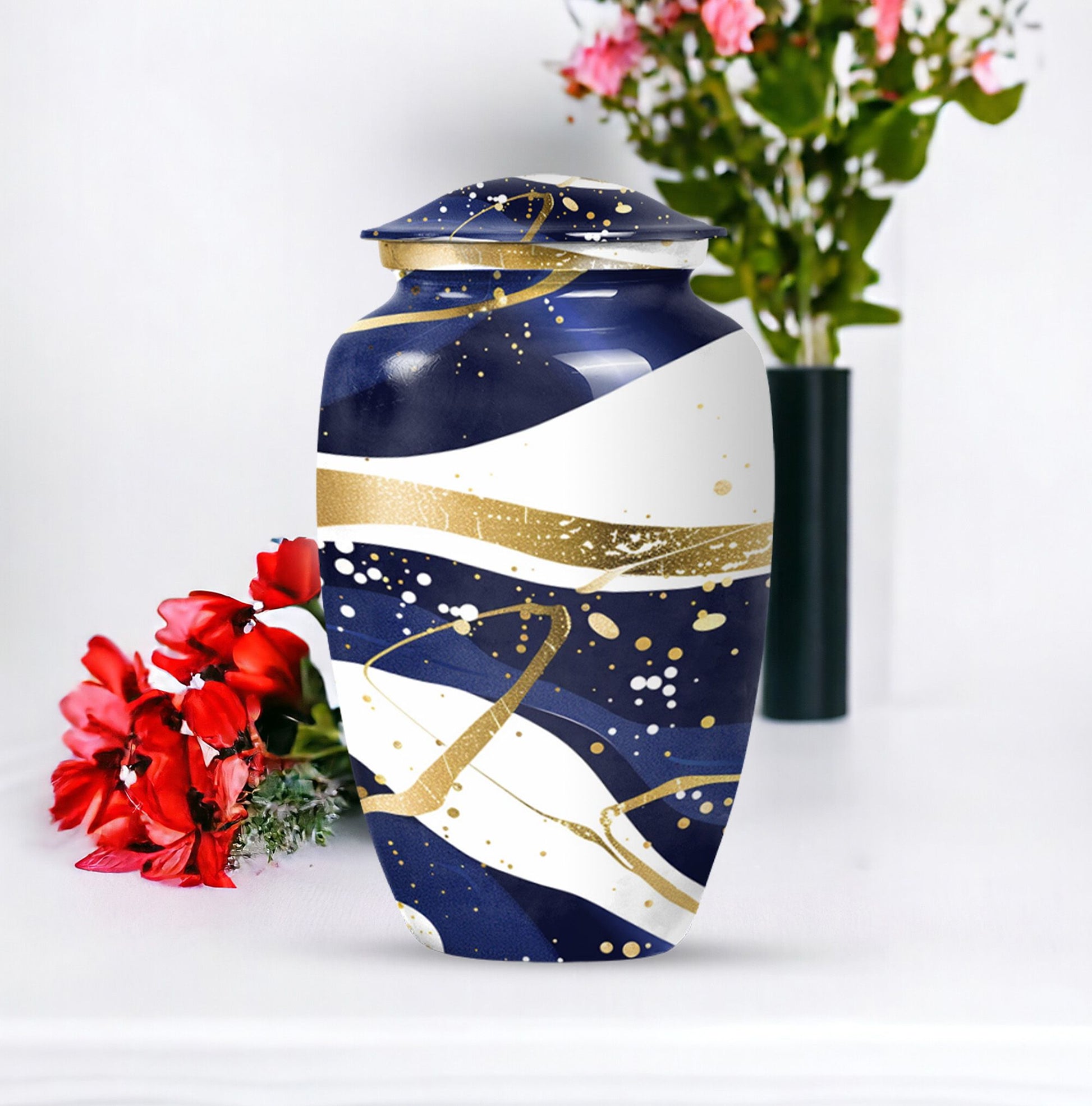 Abstract Urn for men's and women's ashes
