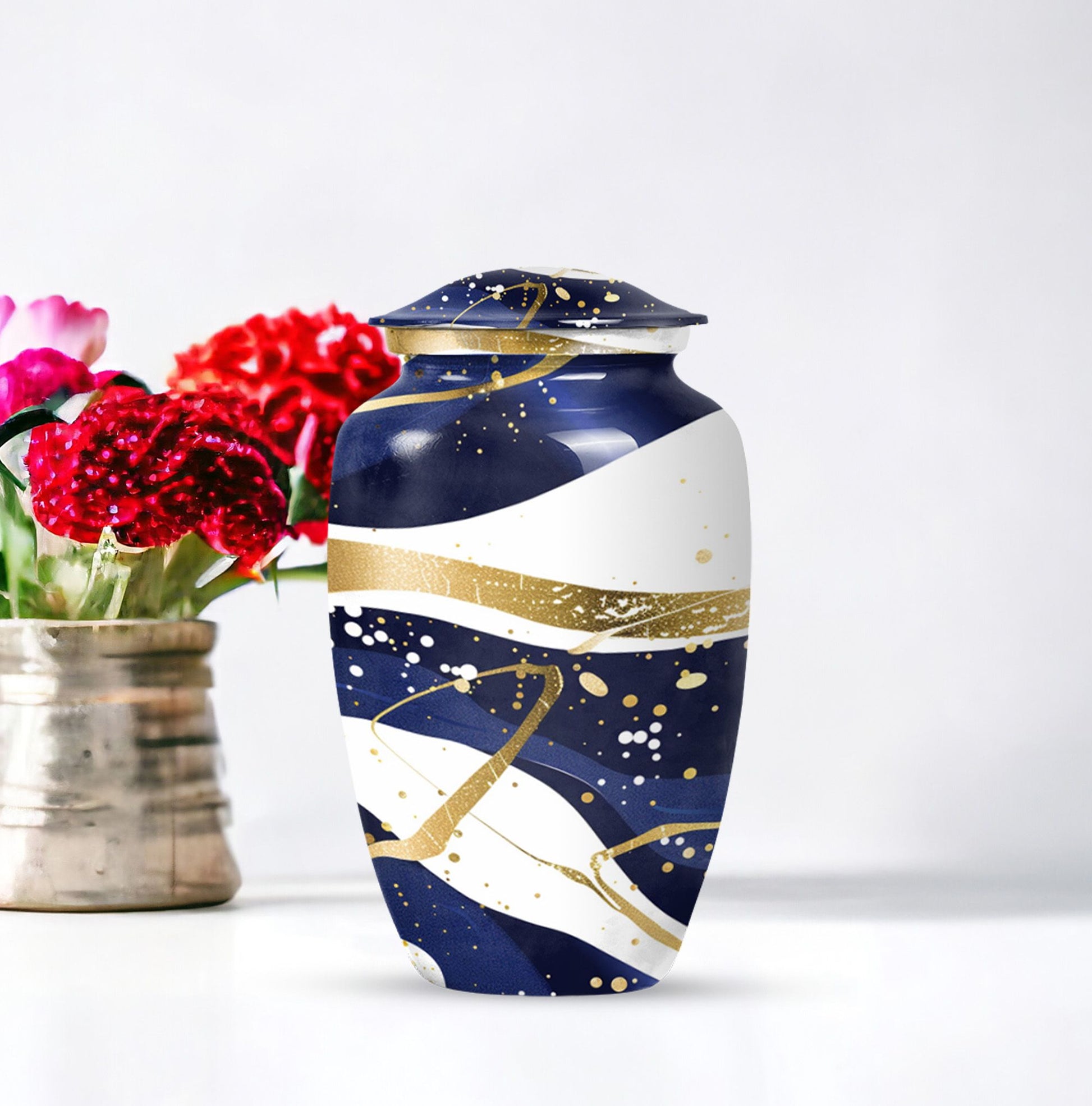 Abstract Urn for men's and women's ashes