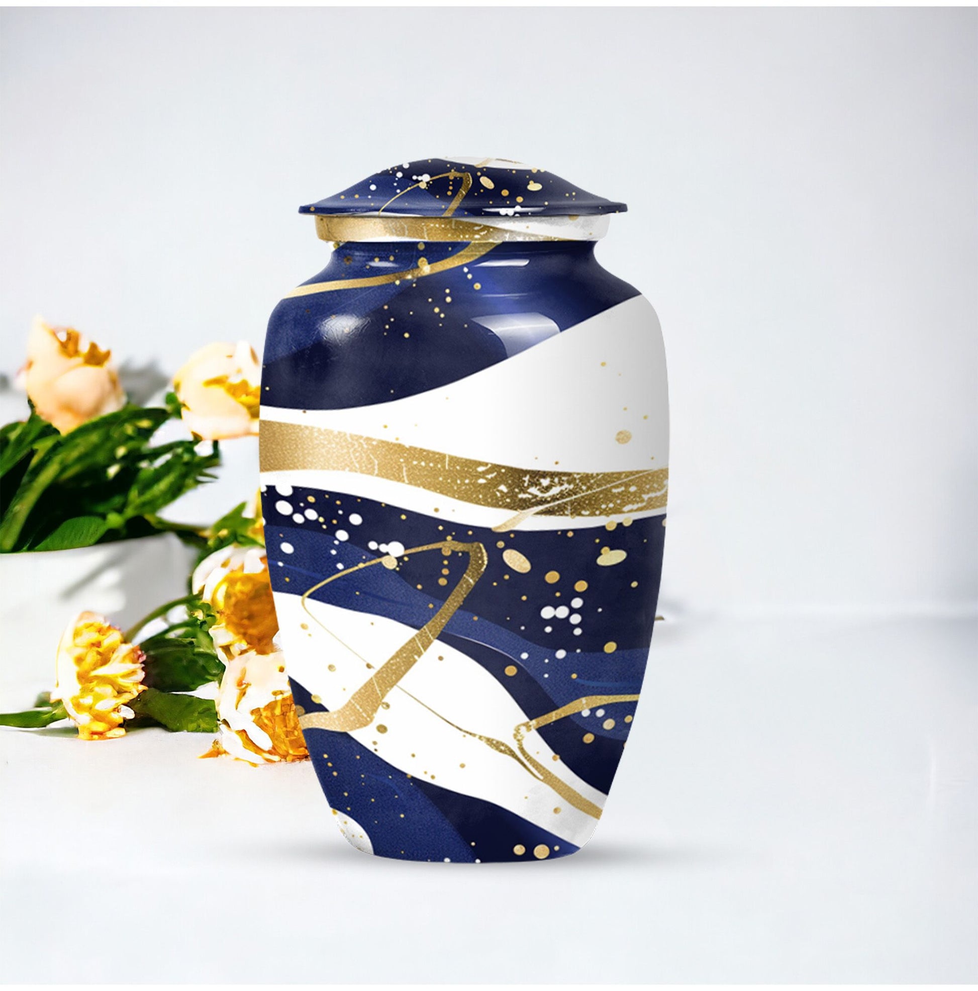 Abstract Urn for men's and women's ashes