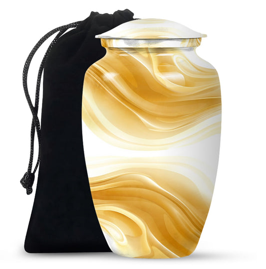 Abstract Urn for Men's Ashes, Keepsake Urn