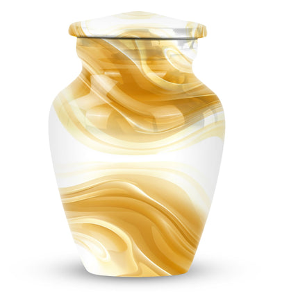 Abstract Urn for Men's Ashes, Keepsake Urn
