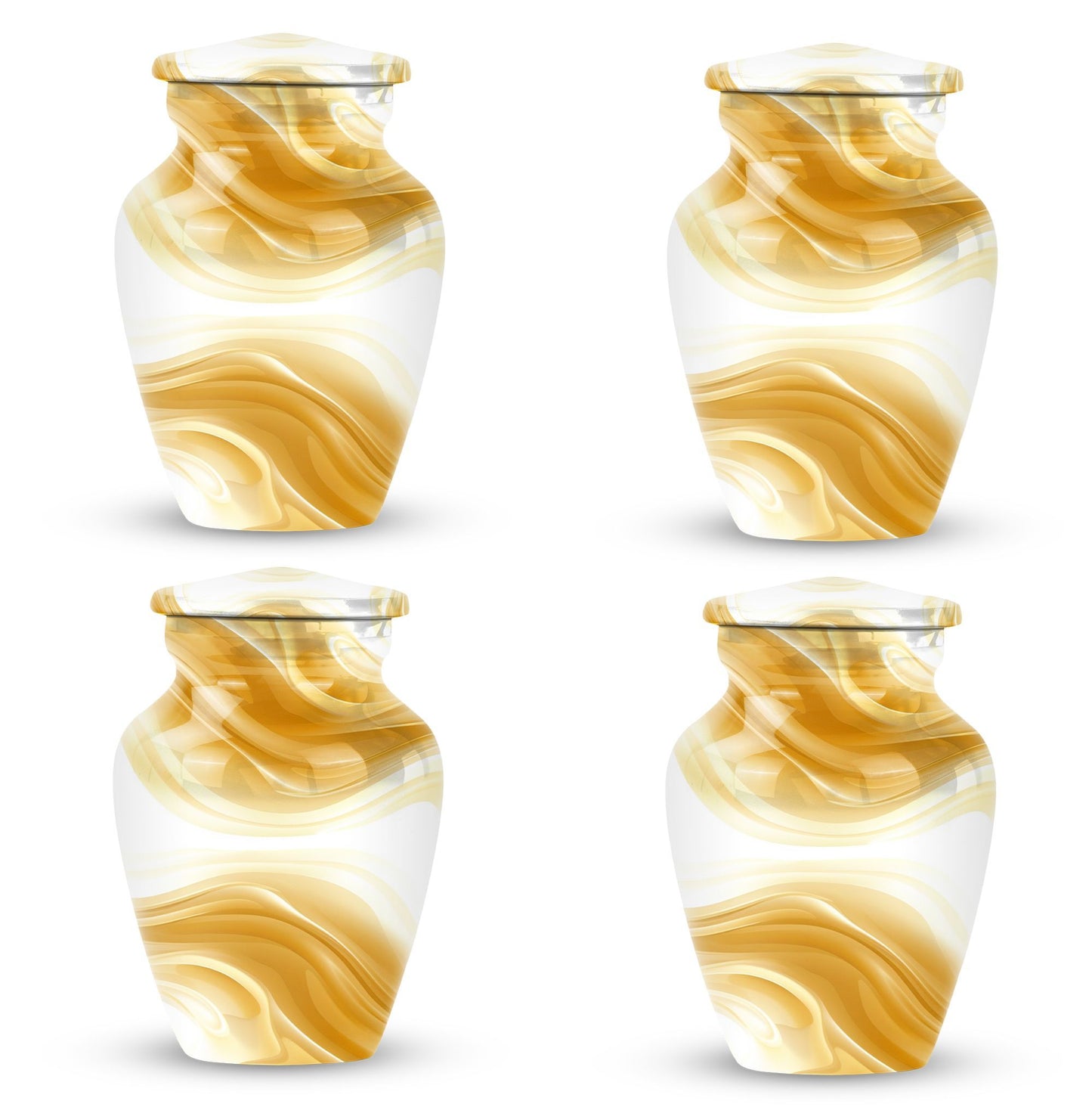 Abstract Urn for Men's Ashes, Keepsake Urn