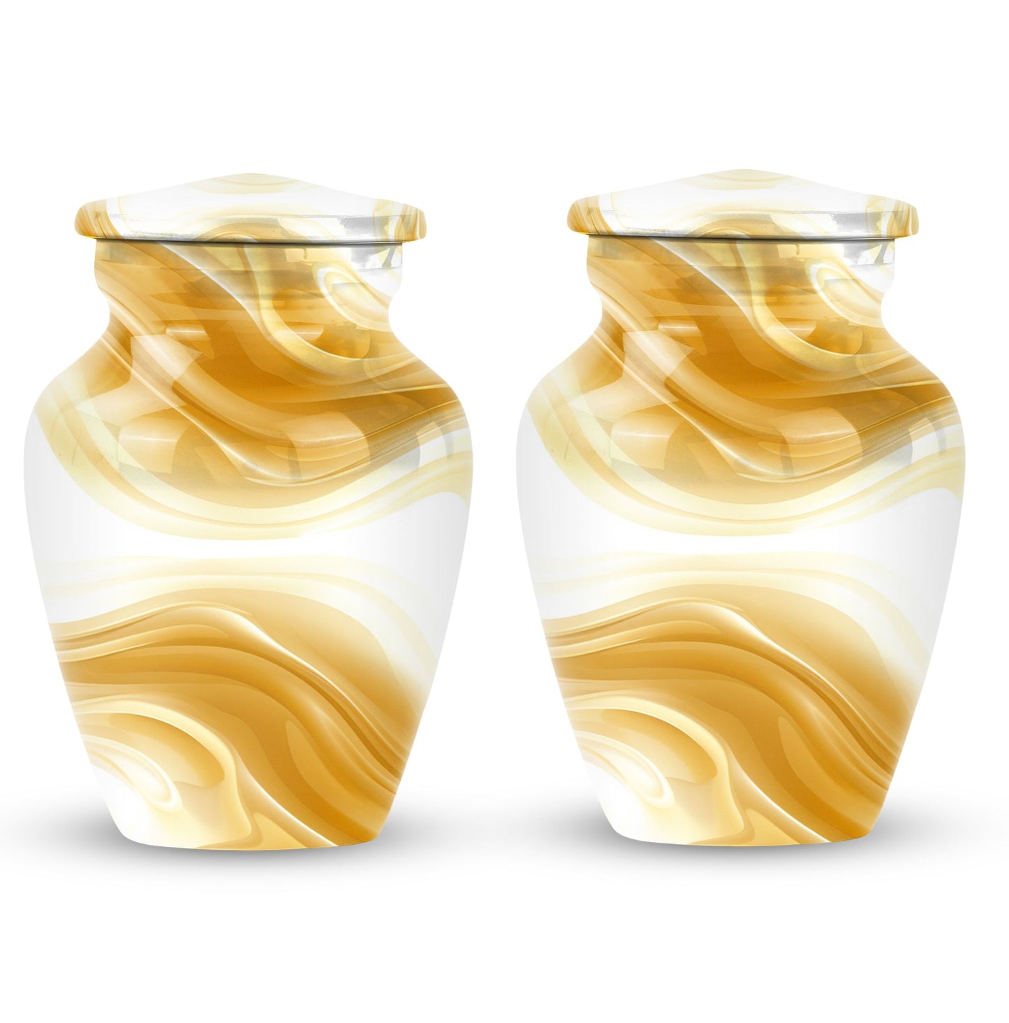 Abstract Urn for Men's Ashes, Keepsake Urn