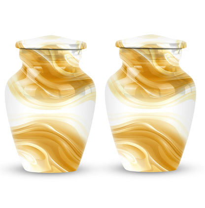 Abstract Urn for Men's Ashes, Keepsake Urn