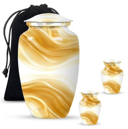 Abstract Urn for Men's Ashes, Keepsake Urn