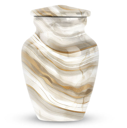 Abstract memorial urn for women's ashes 