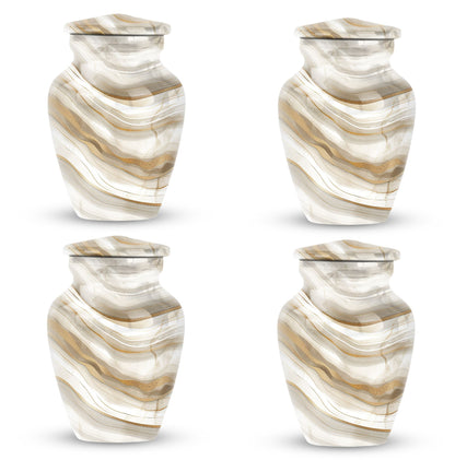 Abstract memorial urn for women's ashes 