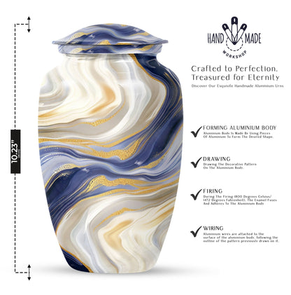 Abstract Urn, memorial urn for male adults,