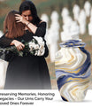 Abstract Urn, memorial urn for male adults,