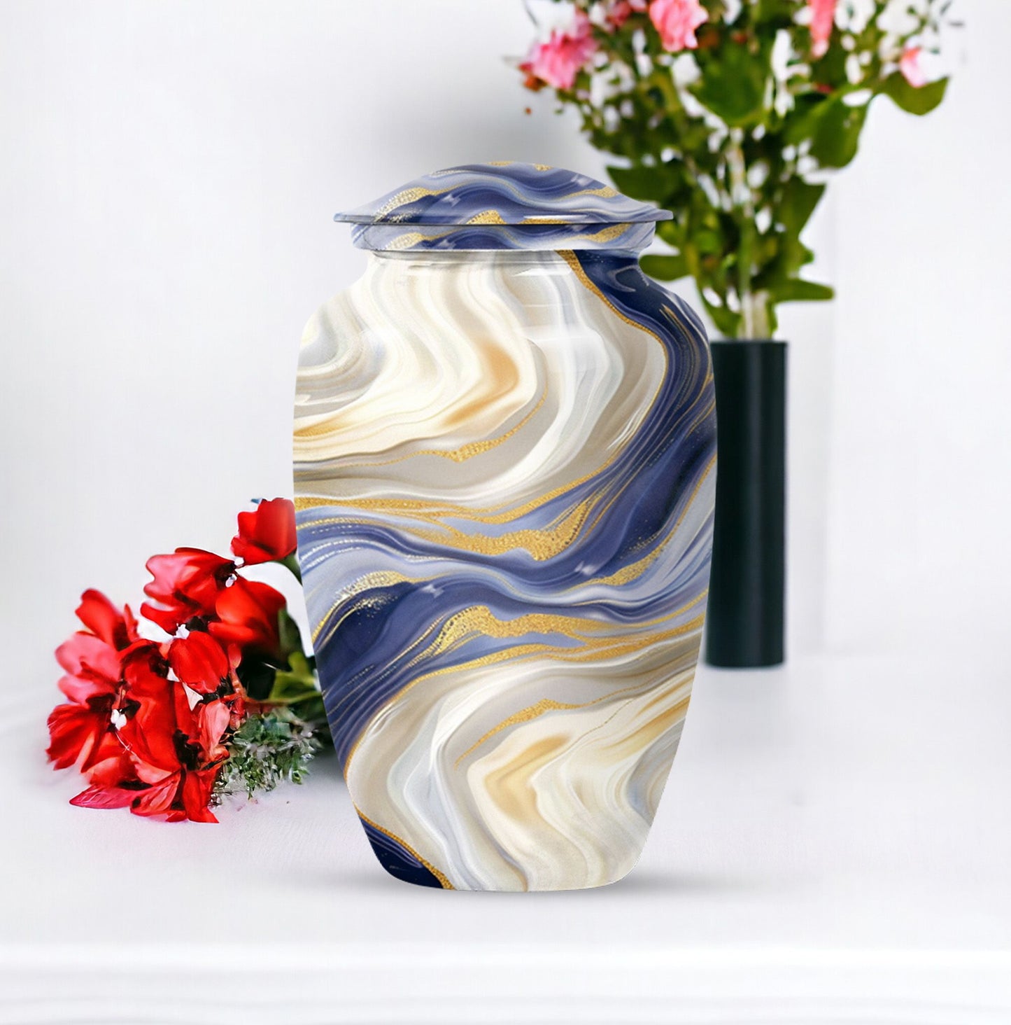 Abstract Urn, memorial urn for male adults,
