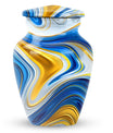 Abstract Funeral Urn for Mom, Keepsake Urn