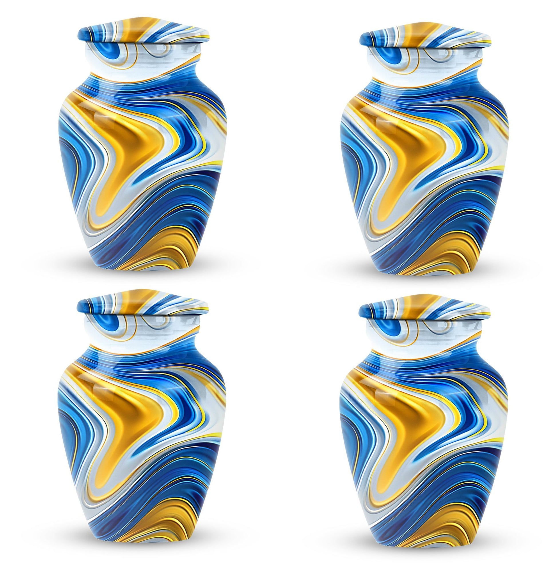 Abstract Funeral Urn for Mom, Keepsake Urn