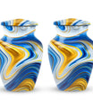 Abstract Funeral Urn for Mom, Keepsake Urn