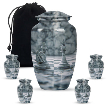 Large Urn with 4 Small Urn