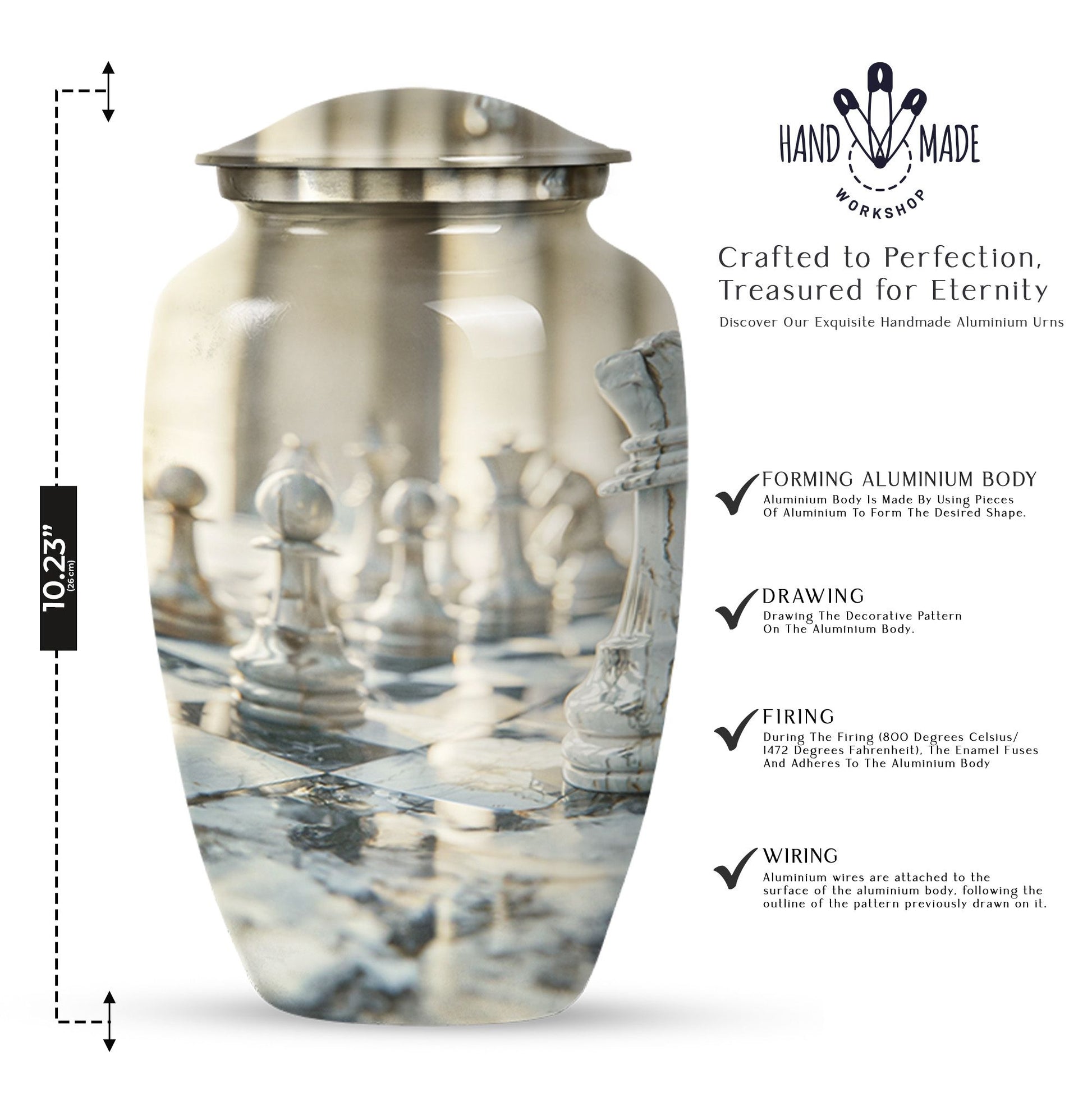 Abstract urn for funeral ashes 