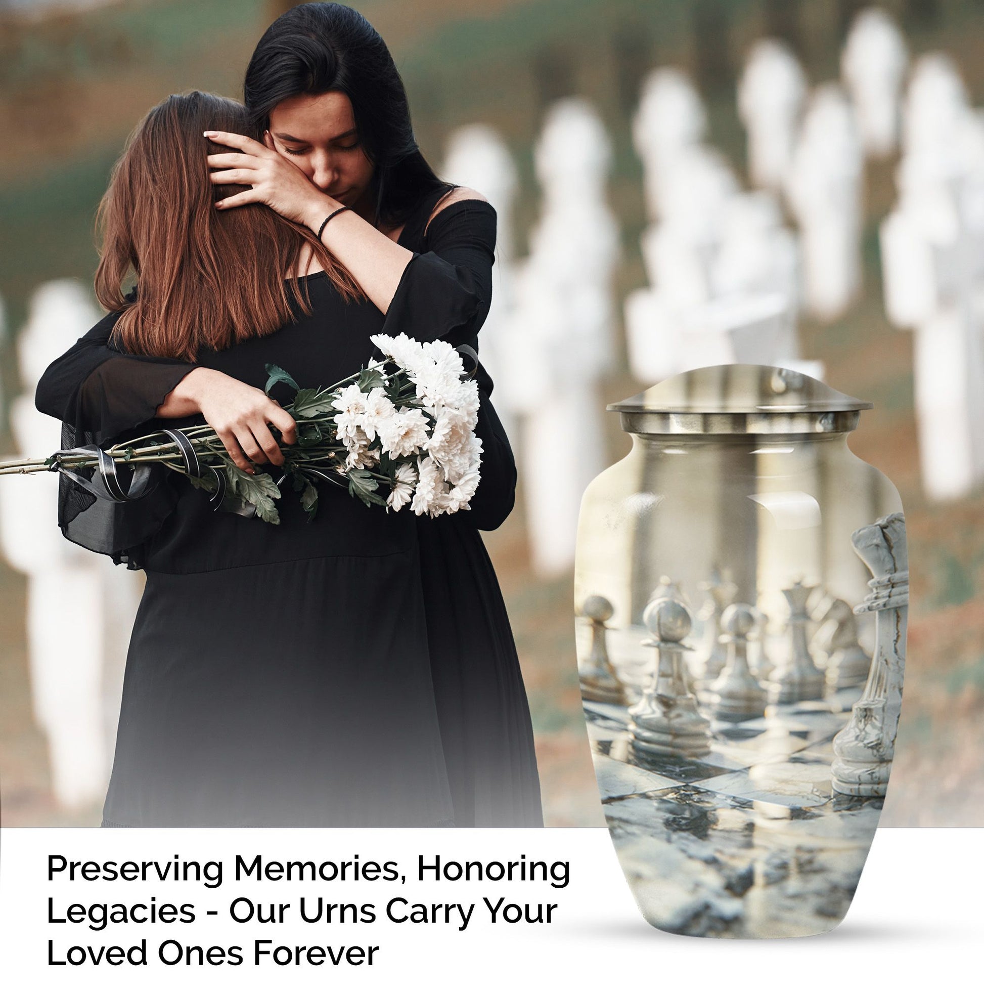 Abstract urn for funeral ashes 