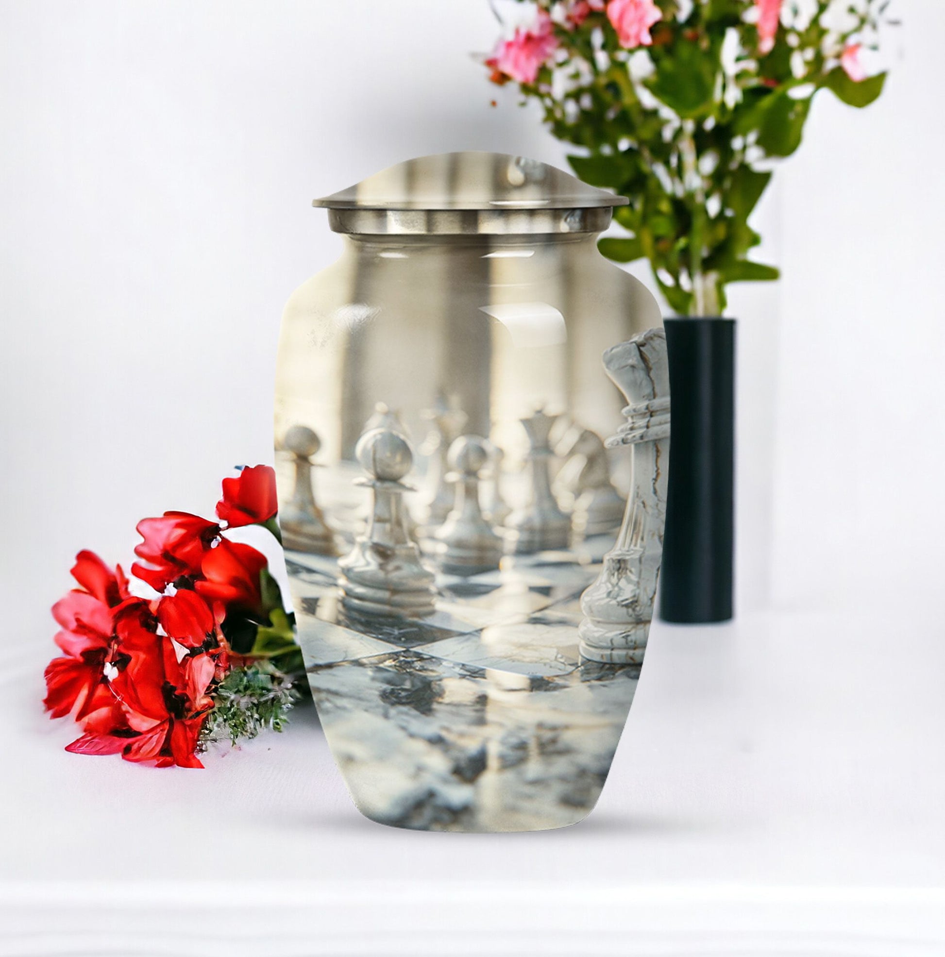 Abstract urn for funeral ashes 