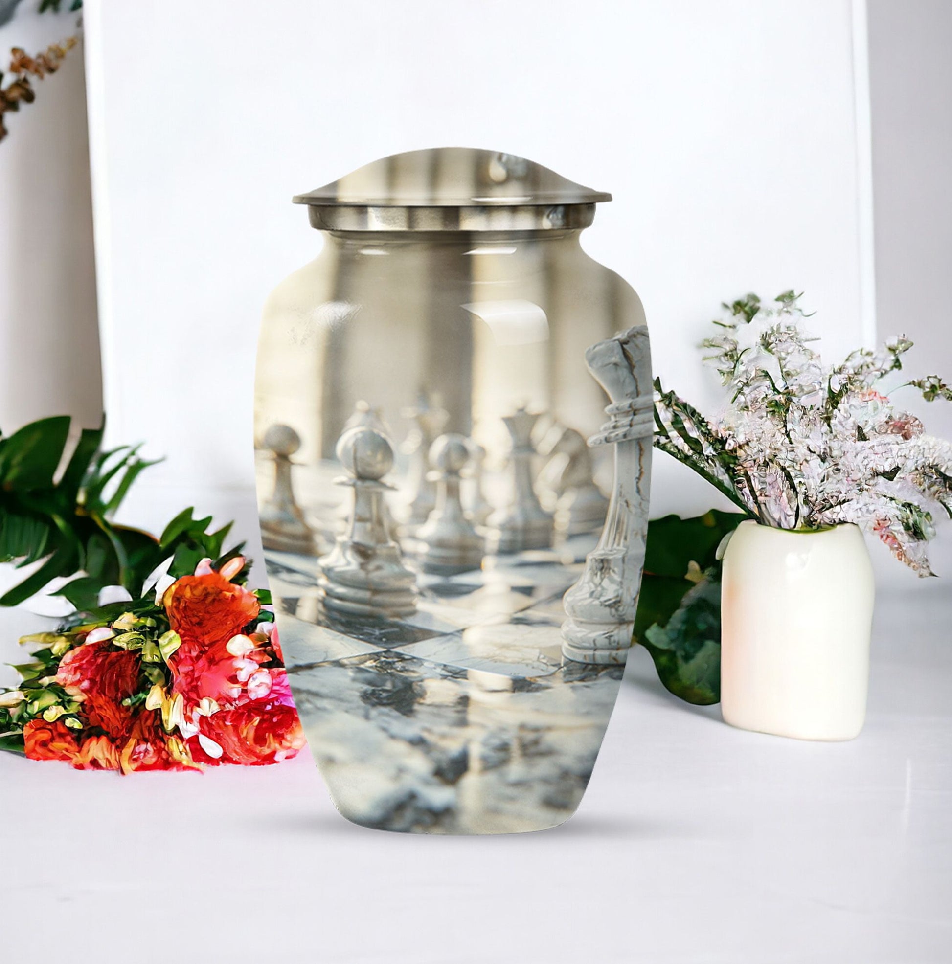 Abstract urn for funeral ashes 