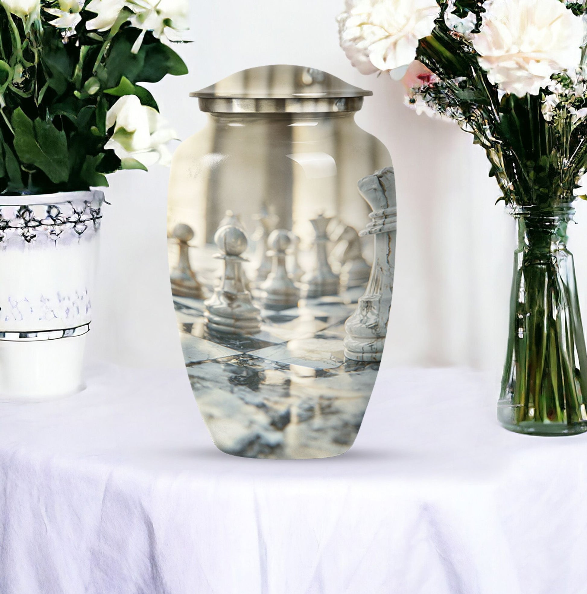 Abstract urn for funeral ashes 