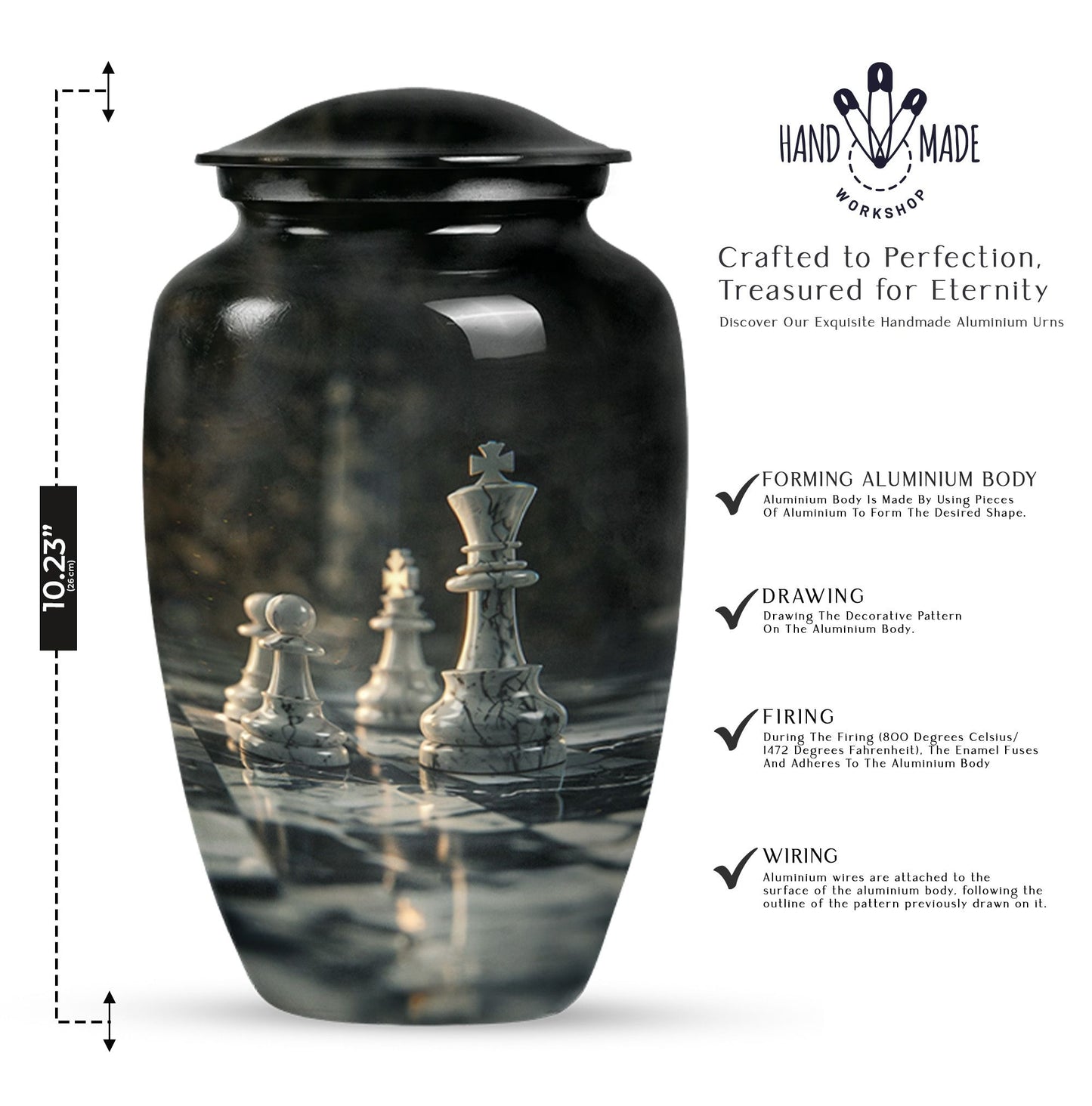 abstract memorial urn - Large Urn