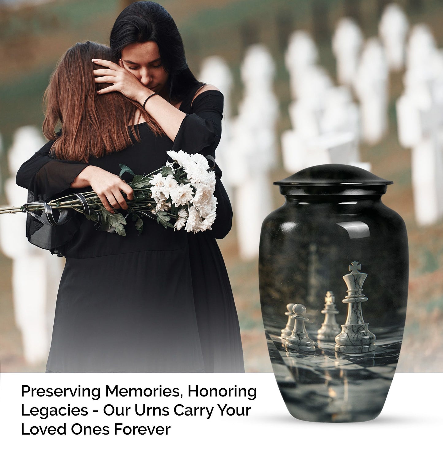 abstract memorial urn - Large Urn