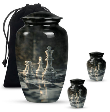 Large Urn with 2 Mini Urn