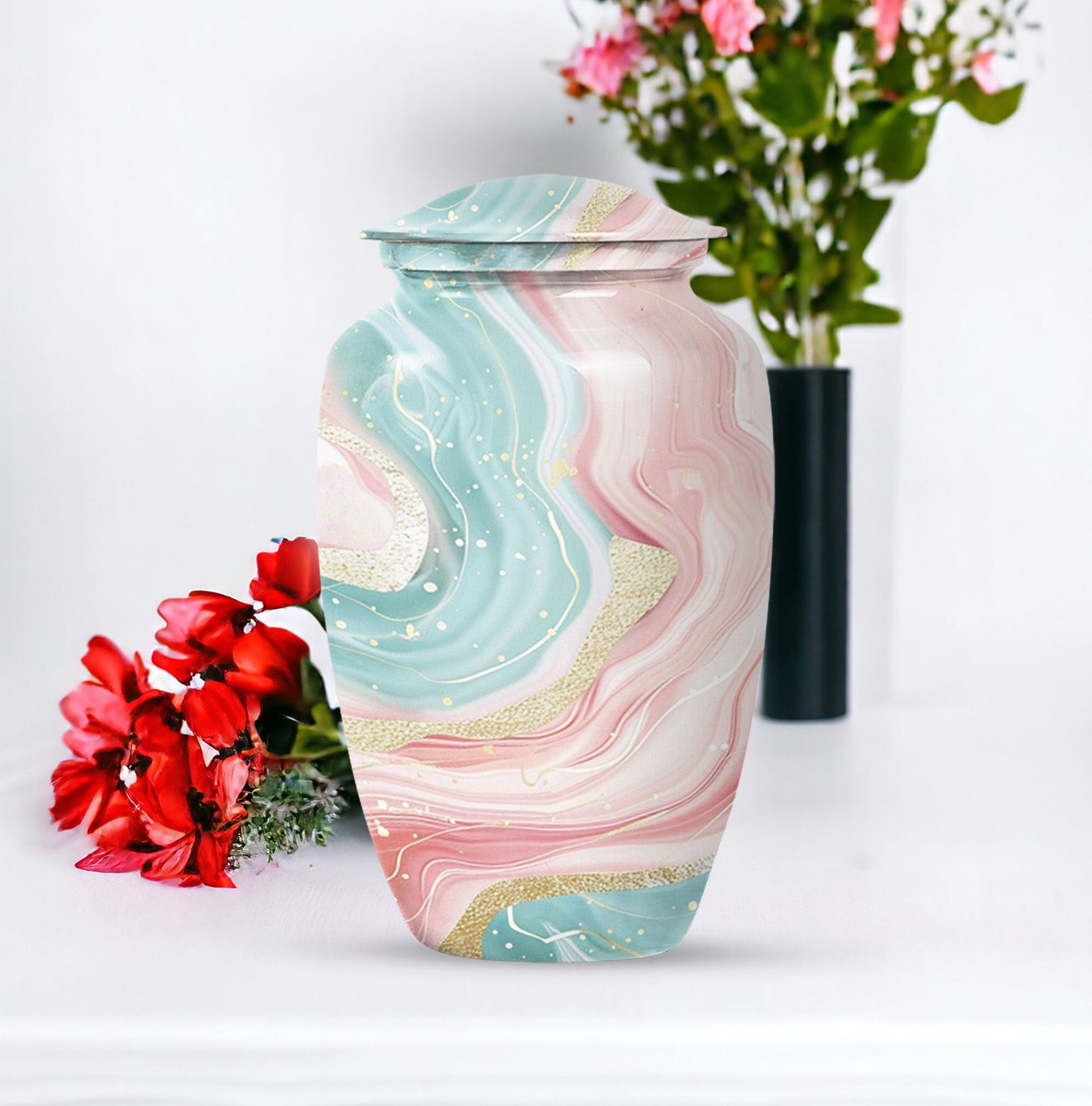 abstract cremation urn - Keepsake Urn