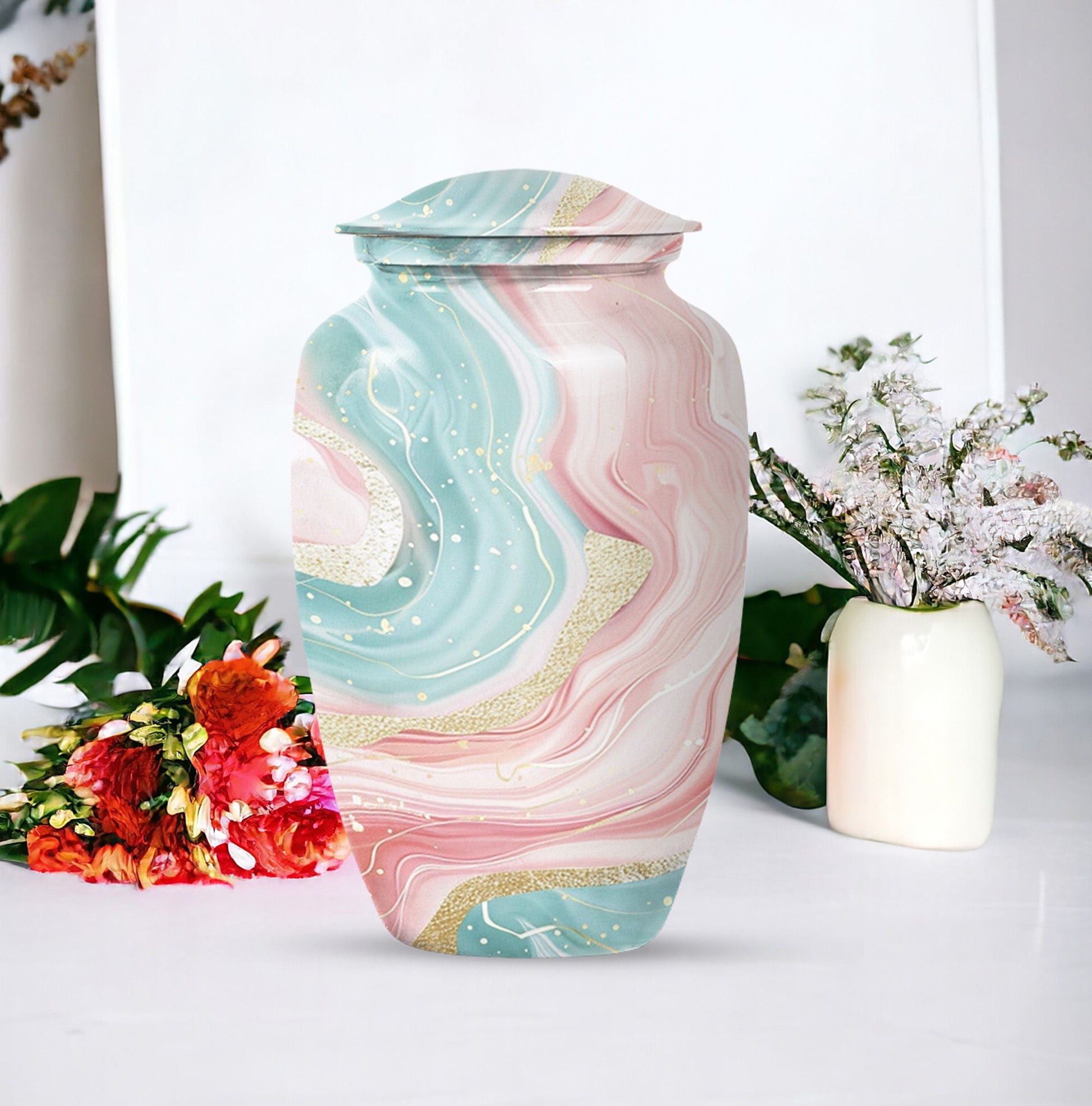abstract cremation urn - Keepsake Urn