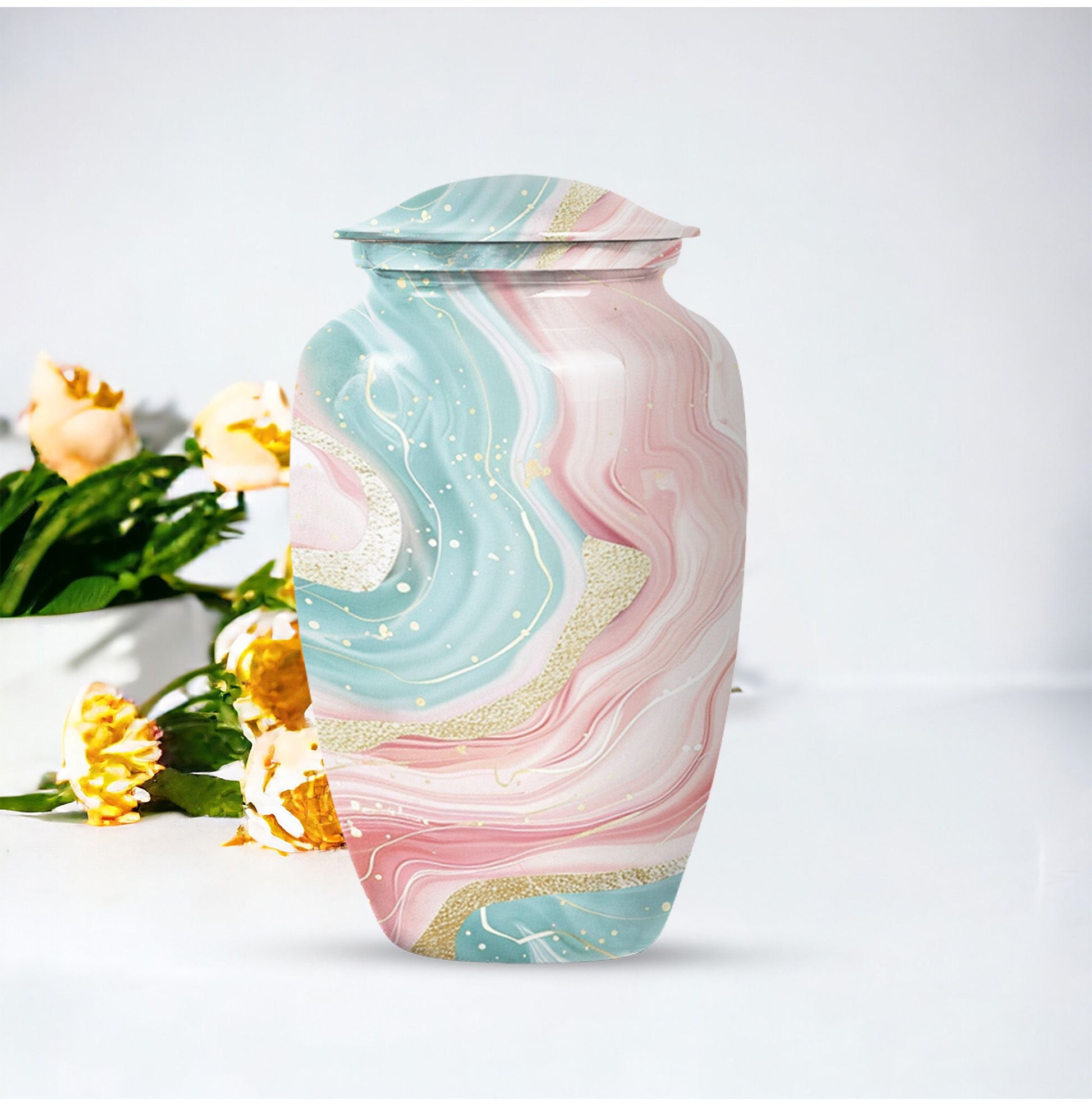 abstract cremation urn - Keepsake Urn