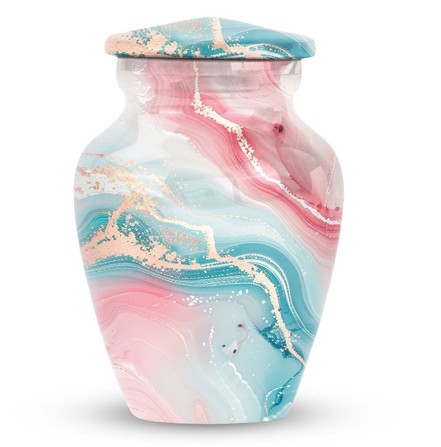 Abstract Funeral Urn, Cremation Urn for Adult Human Ashes