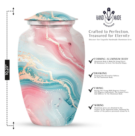 Abstract Funeral Urn, Cremation Urn for Adult Human Ashes