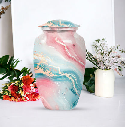 Abstract Funeral Urn, Cremation Urn for Adult Human Ashes