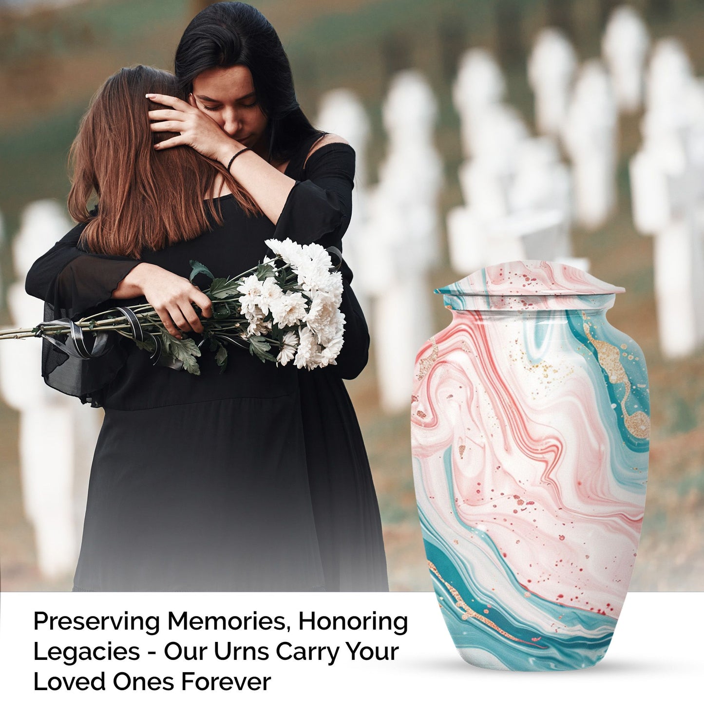 Abstract urn for ashes, Decorative Urns, 