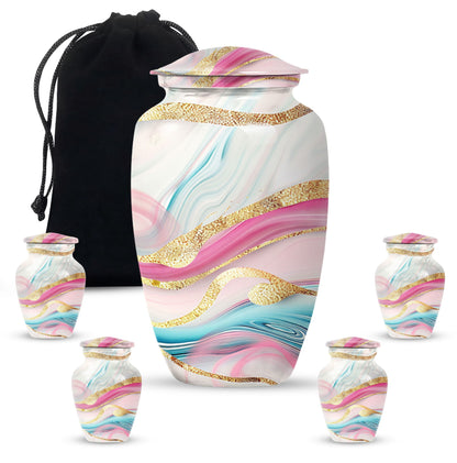 Abstract Cremation Urn, Memorial Human Urns for Ashes