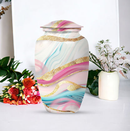 Abstract Cremation Urn, Memorial Human Urns for Ashes