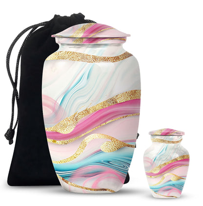 Abstract Cremation Urn, Memorial Human Urns for Ashes