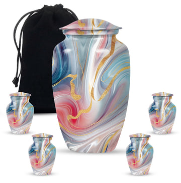 Large Urn with 4 Small Urn