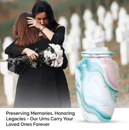  Abstract Urn, funeral cremation urn for women