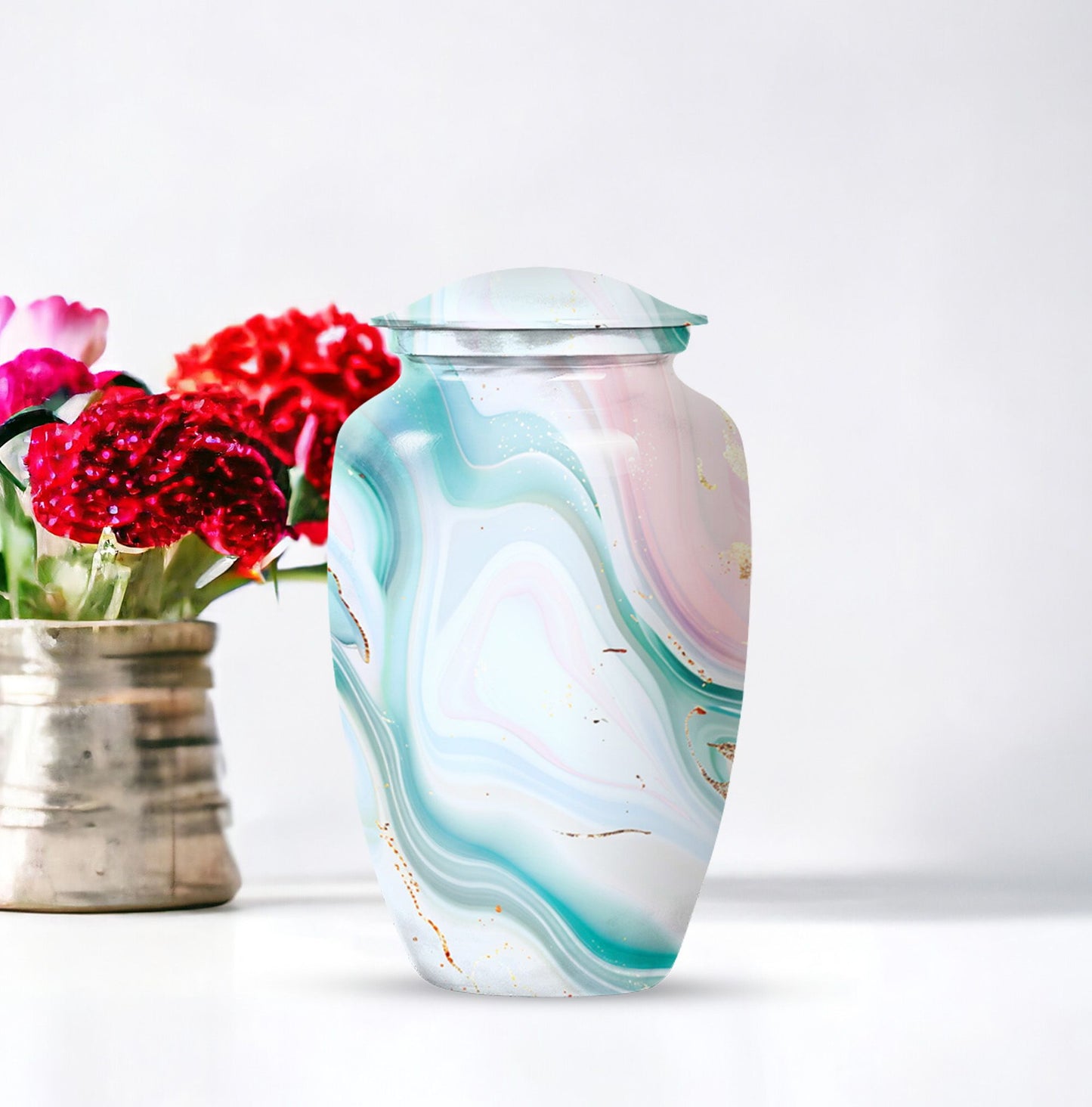  Abstract Urn, funeral cremation urn for women