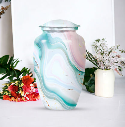 Abstract Urn, funeral cremation urn for women