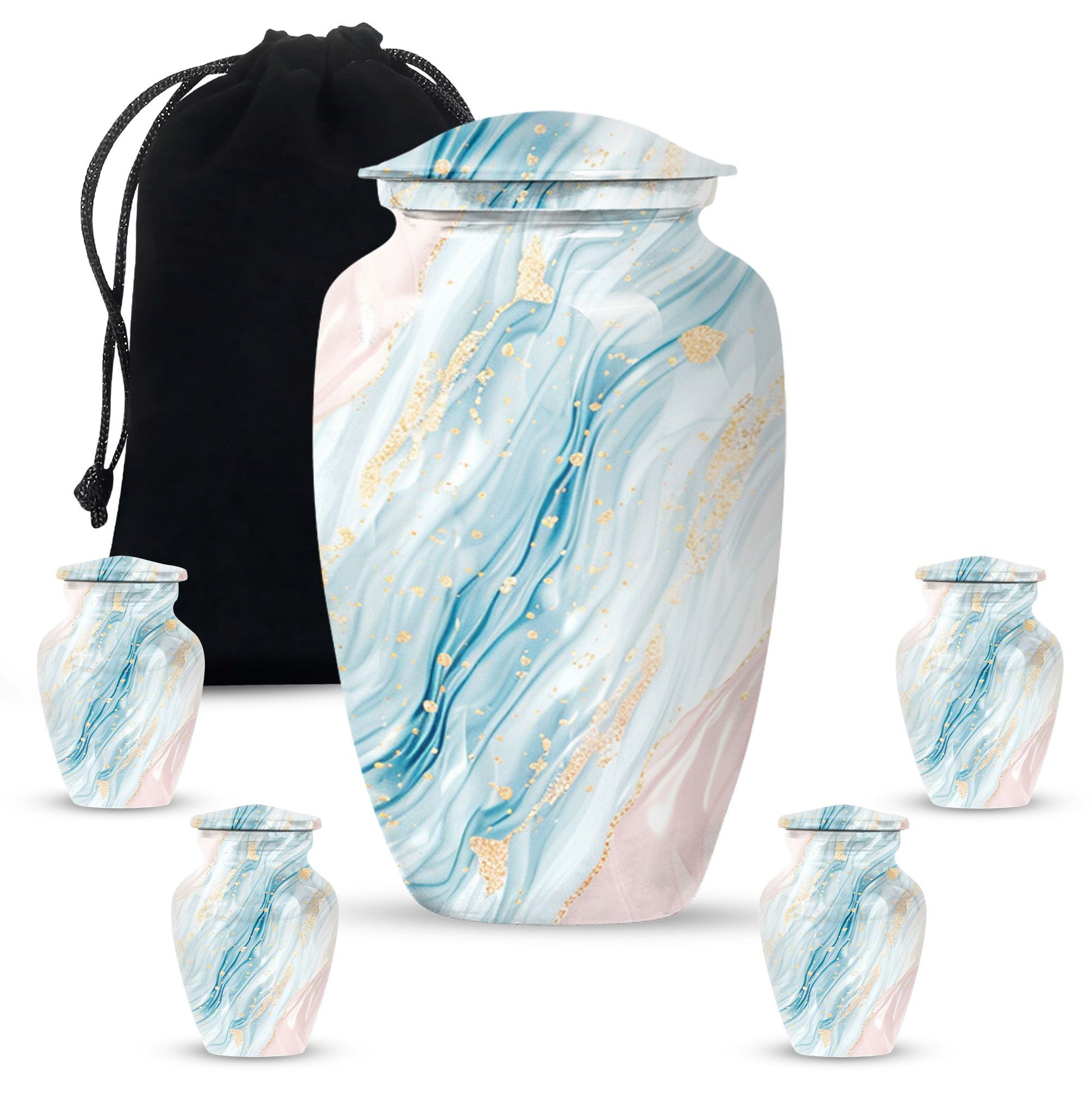 Abstract urn for memorial ashes, Keepsake Urn