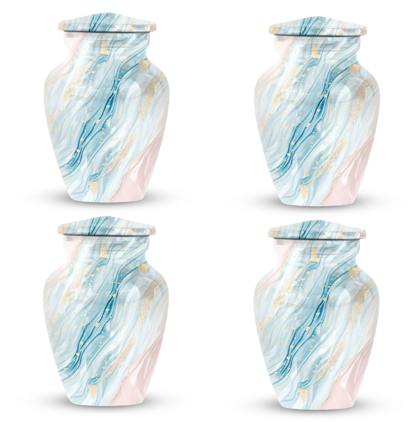 Abstract urn for memorial ashes, Keepsake Urn