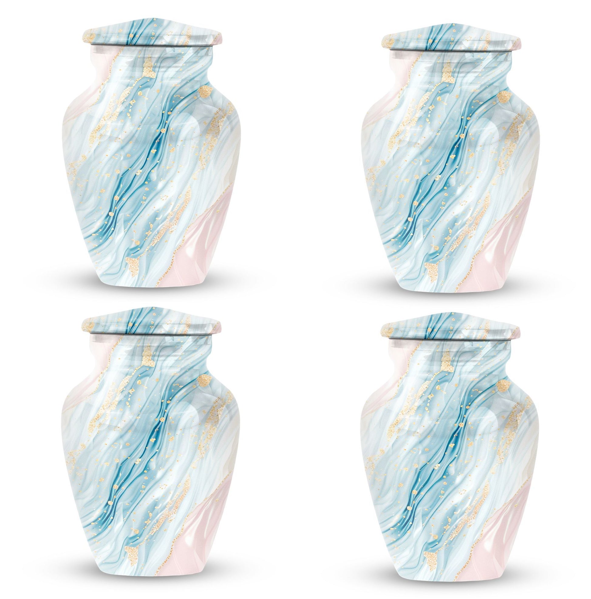 Abstract urn for memorial ashes, Keepsake Urn