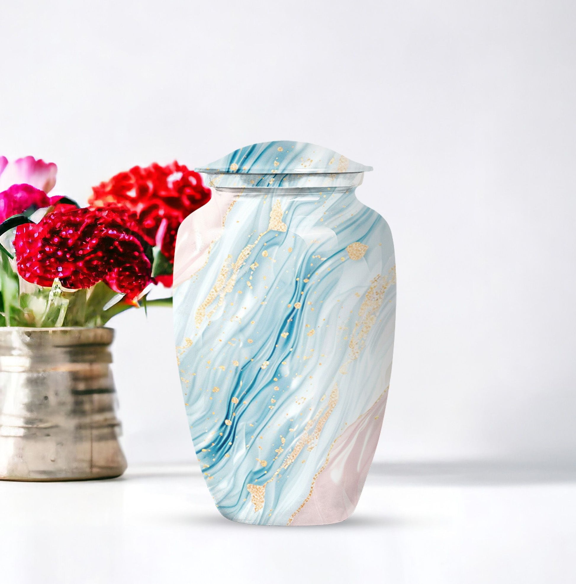 Abstract urn for memorial ashes, Keepsake Urn